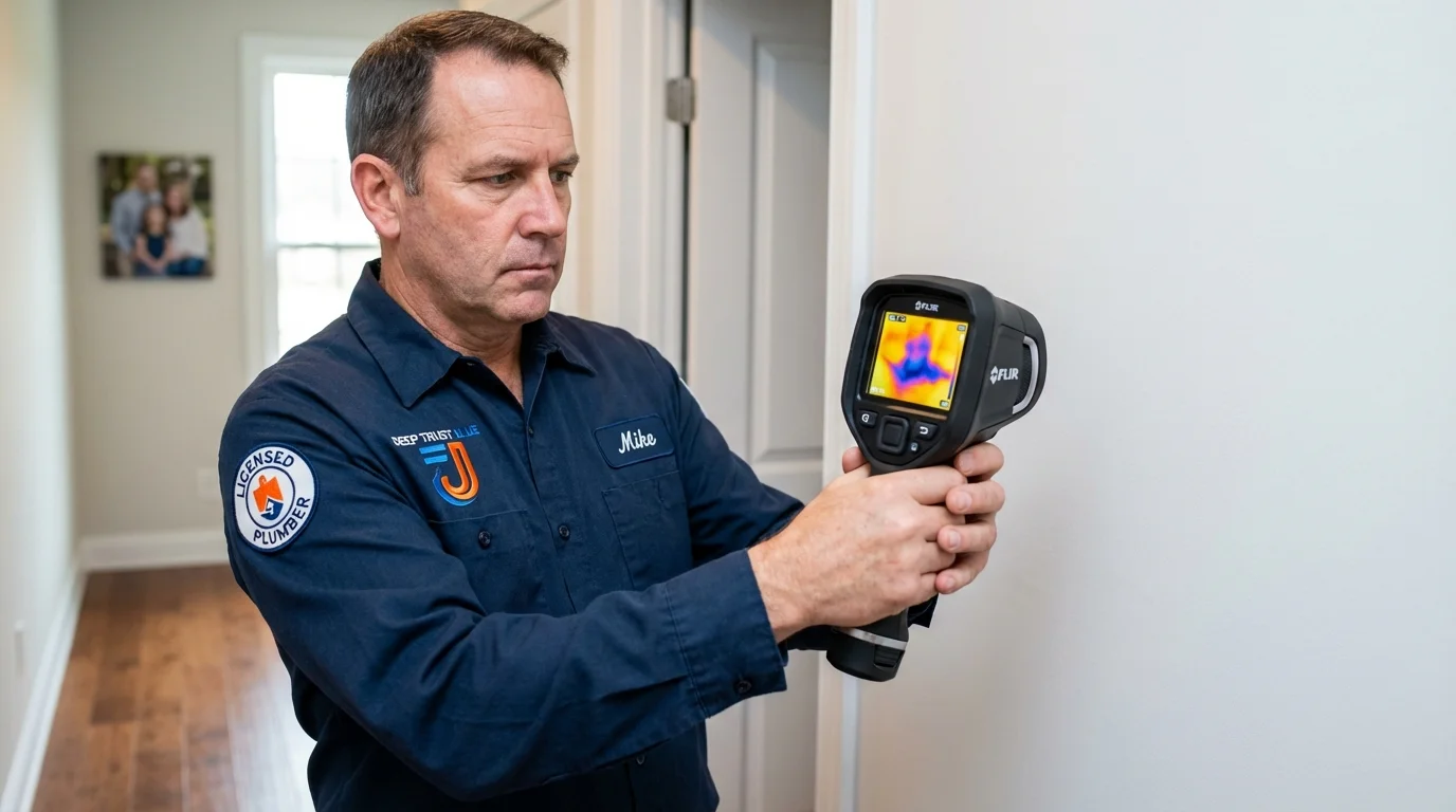 Thermal imaging leak detection by Johns Plumbing LLC in Terre Haute